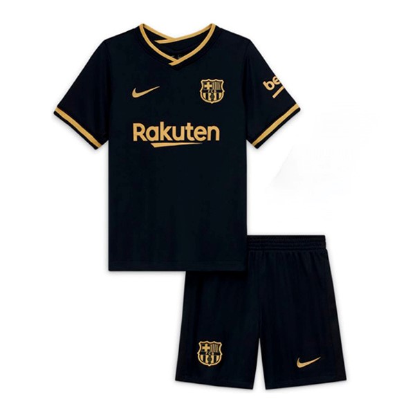 Camiseta Barcelona Replica Segunda Ropa Niños 2020/21 Negro